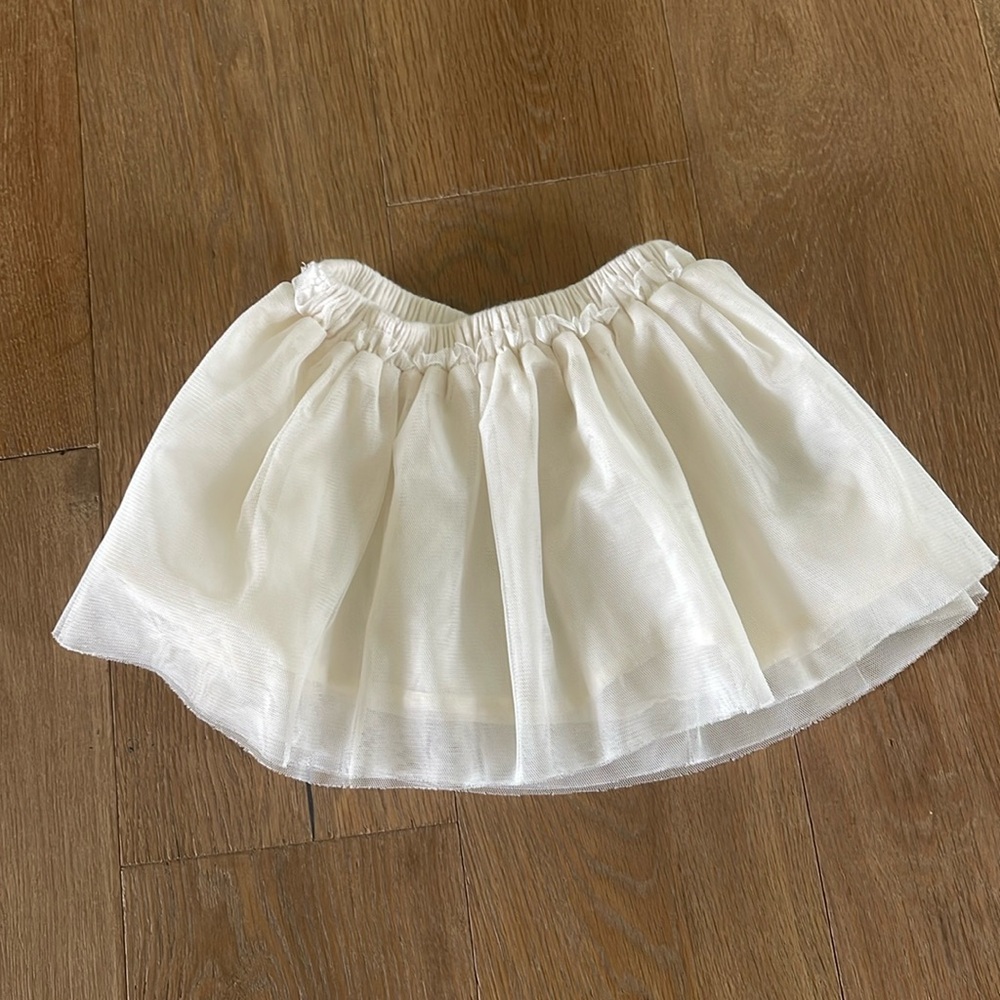 Baby Gap White Tulle Tutu Skirt 12-18 months